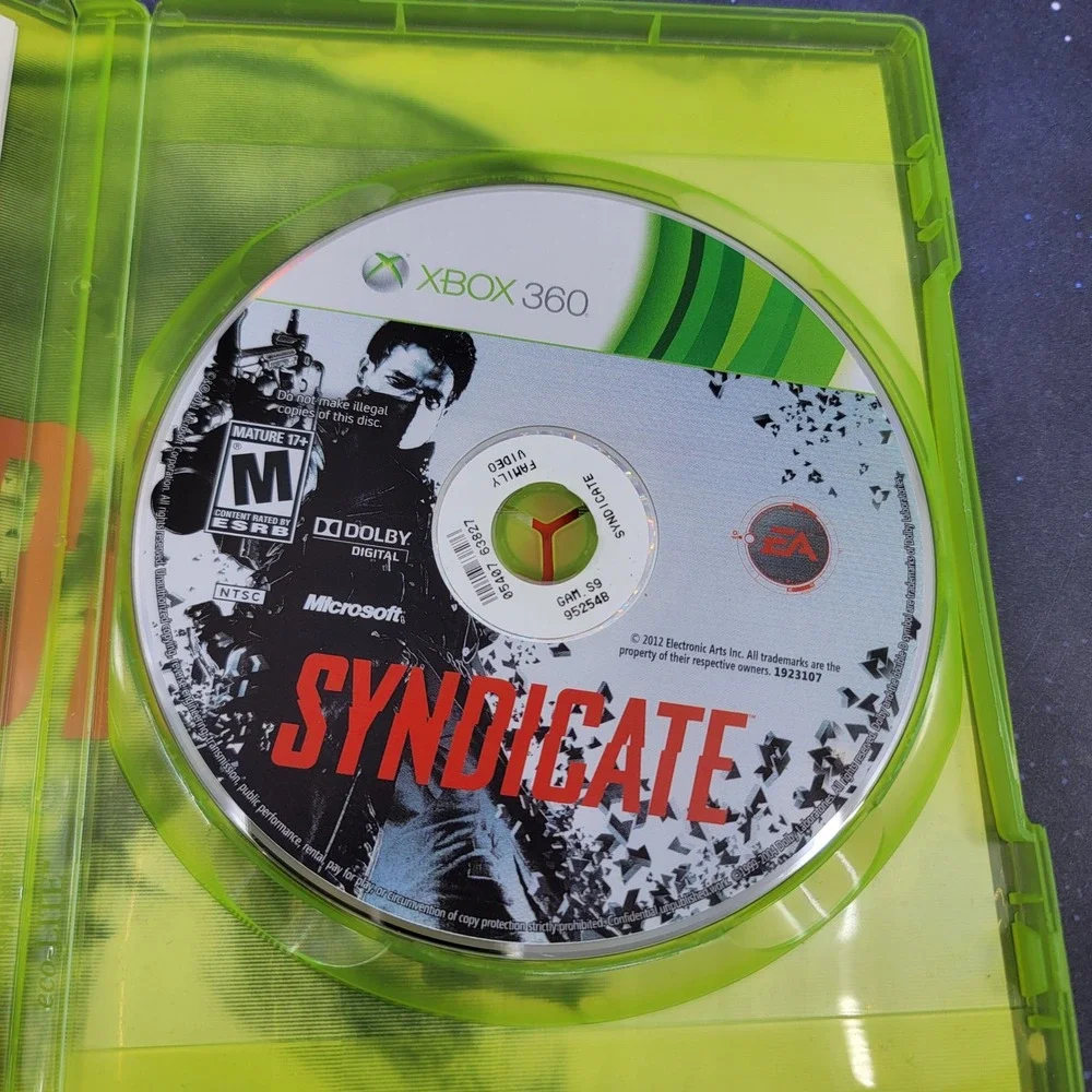 Syndicate Xbox 360 EA Starbreeze Cyberpunk FPS Action Game 1923107